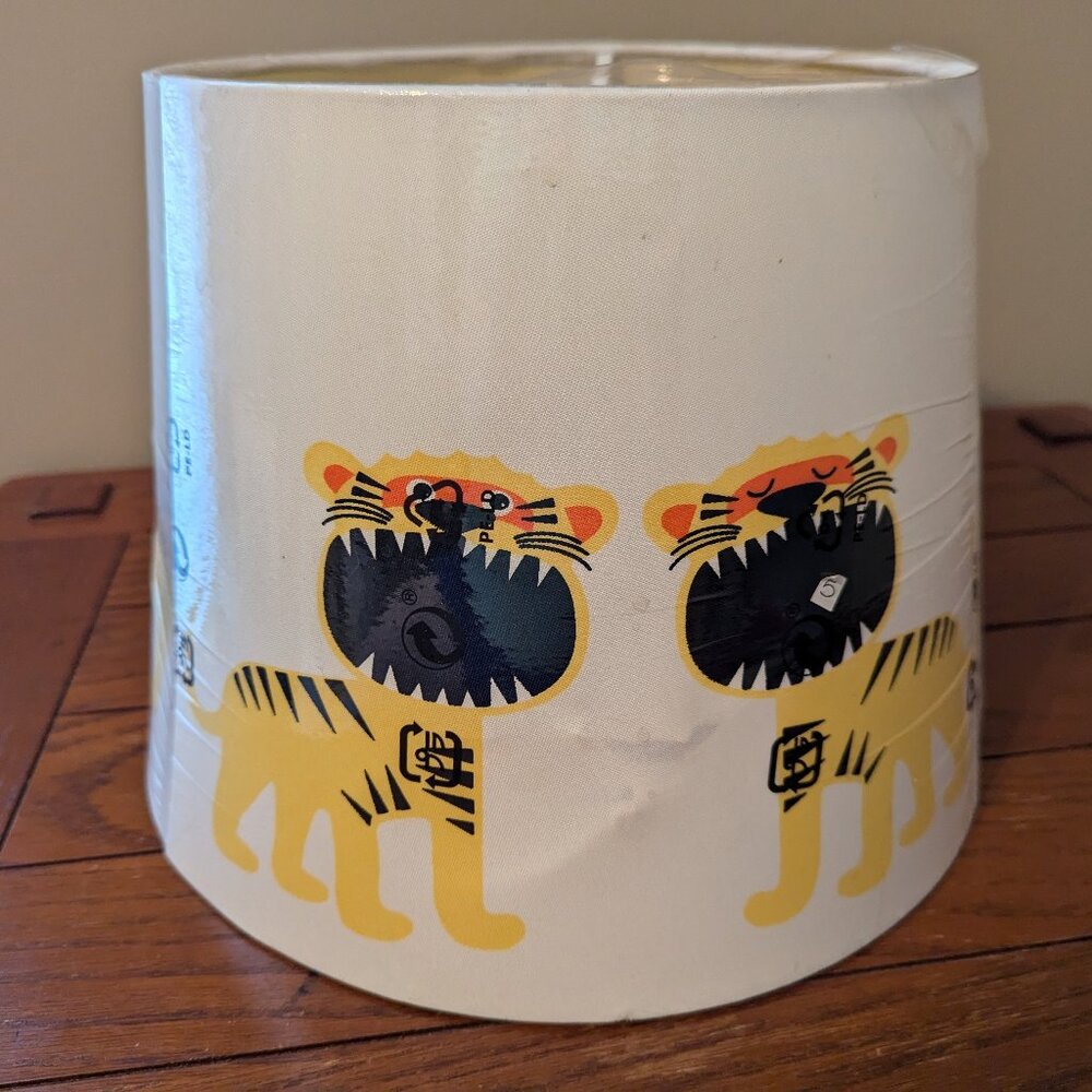 IKEA Trollakulla 13-inch Lamp Shade Twin Dragons Childs Room Imperfect